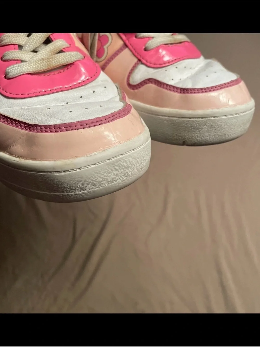 Barbie Pink and Light Pink Floral Graphic Sneakers